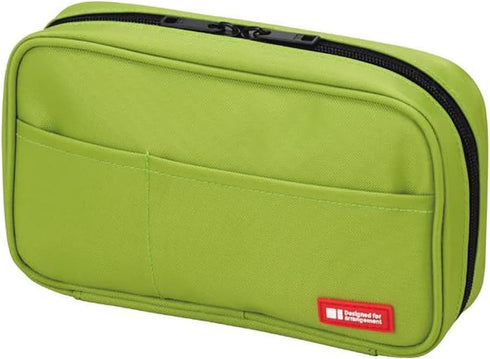 LIHIT LAB Large Capacity Zipper Pencil Case For School Office College, Big Capacity 4 Compartments Pencil Bag Holder Adults Teen Boys Girls, Trave...