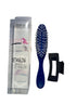 Navy Blue Haircare Duo: 8-inch Detangling Brush & 3.5-inch Matte Black Hairclip Set - Effortless Styling with Premium Nylon Bristles and Elegant C...