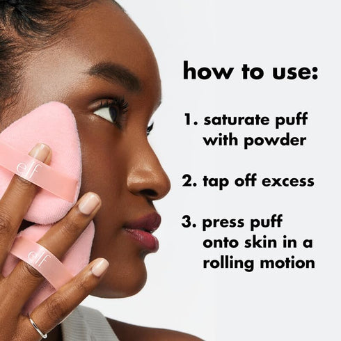 e.l.f. Halo Glow Powder Puff, Soft, Reusable Powder Puff For Applying Loose Or Pressed Powders, Easily Conforms To The Face, Vegan & Cruelty-free...