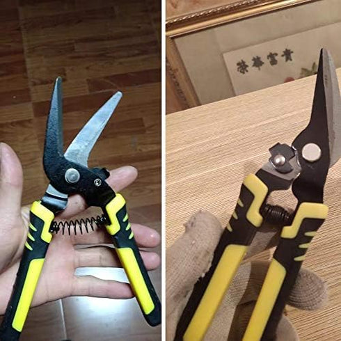 Industrial Scissors Steel Wire Rope Scissor Multi-Purpose Tin Snips ?Scissor Carpet Scissor for Wirerope Stainless Steel Rope Cutter?Garden Prunin...
