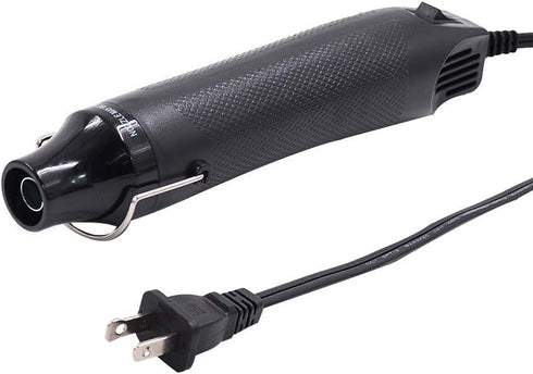 Heat Gun, Hot Air Gun Tools Shrink Gun with Stand For DIY Embossing And Drying Paint Multi-Purpose Electric Heating Nozzle 300W 110V (Black,Black)...