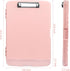 Clipboard with Storage, Plastic Clipboards 8.5x11 with Pen Holder, High Capacity Nursing Clipboard Folder, Side Opening Storage Clip Board for Off...