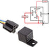ESUPPORT Car Relay 12V 40A SPDT 5Pin Switch Socket Plug Wire Harness Automotive Pack of 5...