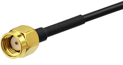 Bingfu RP-SMA Male to RP-SMA Female Bulkhead Mount RG174 WiFi Antenna Extension Coaxial Cable 3m 10 feet for WiFi Router Wireless Network Card USB...