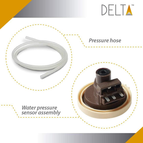 Washer Pressure Sensor Assembly DC96-01703C by DeltaTM for Samsung and LG, Replaces PS4217081 AP5581361