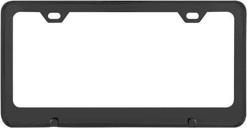 GG Grand General 60439 Matte Black Powder Coated License Plate Frame with 2 Holes...