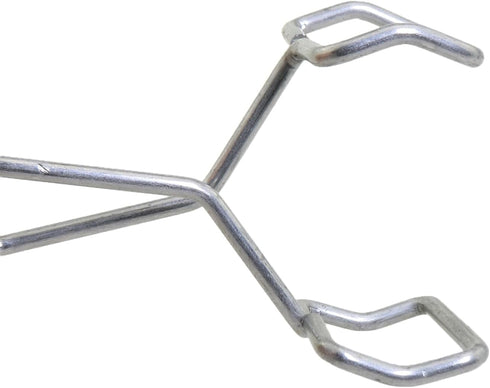 4PCS 142mm Length Laboratory Test Tube Clamps Test Tube Holder Laboratory Rack Clamp Silver Stainless Steel Spring Test Tube Clamp Fit Standard Te...