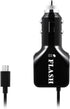 iFlash 24W / 2.4A + 2.4A (4.8A max) Portable Dual Port USB Car Charger with Built-in Micro USB Cable Compatible for Samsung Galaxy S6 Plus / S6 Ed...