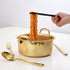 Korea Noodle Pot Aluminum Noodle Pot,Nonstick Double Handle Korean Yellow Aluminum Noodles Pot,Cookware for Kitchen,Great for Soup,Pasta(16CM)...
