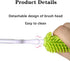 3 PCS Baby Bottle Cleaning Brush Durable Silicone Bottle Brush Silicone Bottles Cleaner Bottle Accessories-Bottle, Nipple and Straw Brushes for Wa...
