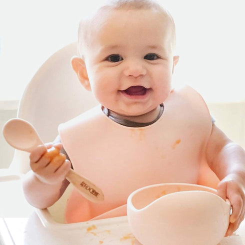 Jakuva Silicone Baby Bowls with Spoon, 2PCS Baby Feeding Set Suction Bowls for Kids Toddlers -BPA Free-Baby Dishes Utensils (Pink & Purple)...