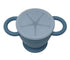 BraveJusticeKidsCo | Snack Attack II Snack Cup | Collapsible Silicone Snack Container | Toddler and Baby Snack Catcher Lid (Blue Steel)...