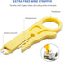 Punch Down Tool with 110/88 Blade & Network Wire Stripper, Multifunction Hook Tool for Telephone Impact Terminal Insertion and cat6a/cat6/cat5e/ca...