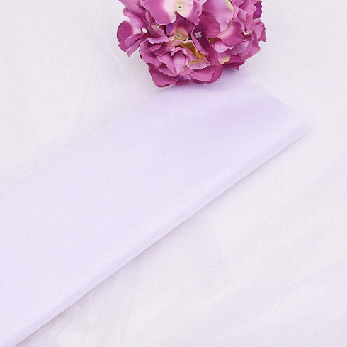 Crystal Organza Tulle Sheer Fabric Backdrop Curtains for Wedding Baby Shower Birthday Party Event Decor, 19” by 30 Yard (White)...