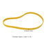 2 Pcs Rubber Band Saw Tires Yellow Wear Resistance Noise Reduction Nonslip Band Saw Tire for 10 Inch Band Saw Wheel, Band Saw Tires Replaces and B...