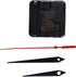 20Sets Black Quartz Clock Movements Mechanism Quartz Clock Motor with Hands Silent Sweep Wall Clock Cross Stitch Battery Operated Wall Clock Movem...