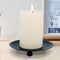 Iron Plate Candle HolderBlack Pillar Candle Holders for Table?Decorative Pillar Candle Plate?Pedestal Candle Stand for LED & Wax Candles, and Wax ...