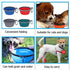 Collapsible Portable Silicone Big Dog Bowls,2 Pack,34 oz/Each Bowl,Silicone Basic Bowl with Plastic Rim and D-Ring,Foldable Travel pet Feeder,Port...