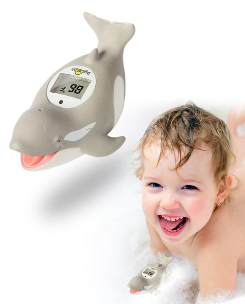 Baby Bath Thermometer for Safty Bath,BPA-Free Digital Bath Thermometer for Baby,Cute Orca Room and Water Temperature Thermometer Baby Toy-WGN...