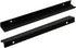 LC LICTOP 300mm/11.8" Modern Style Finger Edge Tab Pull Handle Door Knobs Drawer Pulls Aluminum Matte Black Satin Nickel with Screws (Black 2pcs)...
