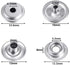 240 Pieces Stainless Steel Snap Fastener, BetterJonny 15mm Heavy Duty Snap Button Press Stud Cap for Jeans Fabric Jackets Clothes Bag Leather DIY ...