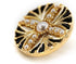 20 pcs Faux Pearls Inlaid Retro Pattern Enamel Openwork Golden Metal Shank Sewing Buttons - 18mm - 23/32"...