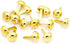 CRAFTMEMORE Round Brads Purse Feet Handbag Nailheads Spike Prong Studs 8MM 10MM 12MM 100 PCS (8 mm (?5/16"), Gold)...