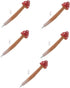 Ciieeo Mushroom Pens 5pcs Cute Holiday Stuffers Mushroom Fillers Favor Classroom Ballpoint Pens Wood Creative Lovely Handmade Writing Pen Favors S...