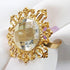 Tangpan 10pcs Gold-Light Napkin Ring Rhinestones Napkin Rings for Weddings Pearl Napkin Rings Shiny (Clear)...