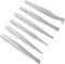 Precision Plastic Tweezers Kit - Plastic Anti static Tweezers Set Pickup Craft Electronics DIY Repair Tool - White - 6Pcs...