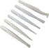 Precision Plastic Tweezers Kit - Plastic Anti static Tweezers Set Pickup Craft Electronics DIY Repair Tool - White - 6Pcs...