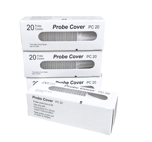 100 Counts Ear Thermometer Probe Covers Refill Caps Lens Filters for All Braun Ear Thermometer Models Thermometers, Disposable Covers for Ear Ther...
