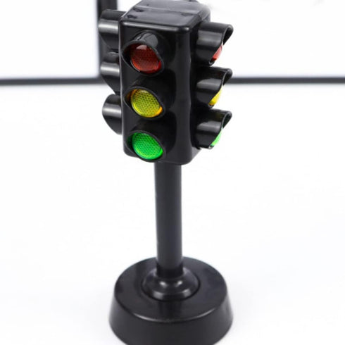 Toddmomy 12pcs Sound Child Traffic and Play, Light Sand Learning Signs: Model Signs Signals Party Mini Toddler Toy, Educational Early Lights Kids ...