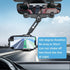 Car Phone Mount, 360 Rotatable and Retractable, Anti-Shake Design, Compatible with Samsung, iPhone, Sony......