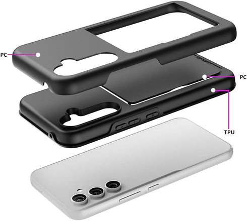 Asuwish Phone Case for Samsung Galaxy A54 5G with Tempered Glass Screen Protector Cover and Cell Accessories Card Holder Slot Kickstand Protective...