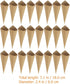 HOLIDYOYO 120pcs Wedding Confetti Kraft Paper Cones,Party Vintage Cones Bouquet Petals Candy Bags Boxes Flower Holder -Kraft Paper Mache Cones...