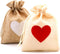 pankdream 10-Pack Herat Burlap Bag Storage Bags with Drawstring Closure for Jewelry DIY Craft Wedding Christmas Shower Party Favor...