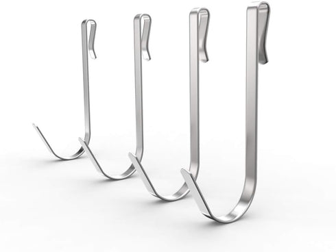 KINCMAX Stainless Steel Heavy Duty S Hooks for Hanging onto Shower Caddy, Bathroom Organizers, Shampoo Holders - Rustproof SUS 304 Steel for Hangi...