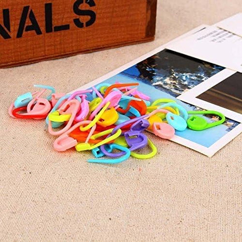 100Pcs/set Colorful Plastic Knitting Crochet Locking Stitch Markers Crochet Latch Knitting Tools Needle Clip Hook FBA......