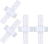 Mudder 4 Packs Check Valve, 1/4 Inch 6mm PVDF Wear-Resistant One-Way Check Valve for Fuel Gas Liquid Air...
