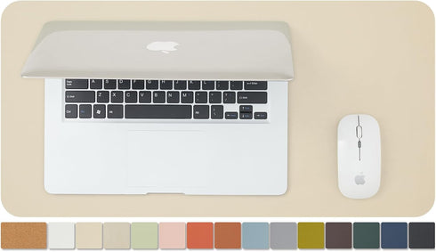 Compact Cork Desk Mat - Small Dual-Sided Desk Pad for Office and Home - Desk Organization and Accessories - Ideal for Large Mouse Pad and Small De...