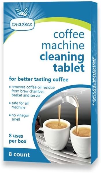 Cleaning Tablets for Coffee Machines, Pack of 8, Universal Fit for Major Brands...