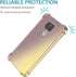 for Moto G Play 2021/Motorola G Play 2021 Case with Tempered Glass Screen Protector, Clear Gradient Slim TPU Back Phone Protective Cover for Motor...