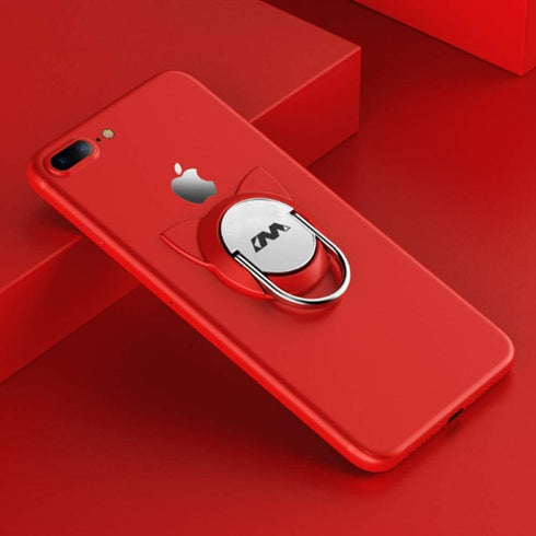 Cat Cell Phone Ring Holder Stand for Magnetic Car Mount,Rotating Phone Finger Ring Holder Grip Pop Kickstand for Smartphones(3 Pack Red Gold Black...