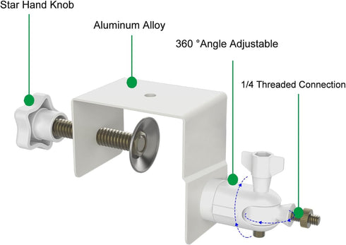 Uogw 2Pack Door Gutter Mount for Arlo Pro 4/Pro 3/Pro 2/Pro/Arlo Pro 5S 2K/Go 2/Arlo Ultra2/Ultra/Arlo Essential/eufy E/eufy 2C/Nest/Simplisafe,At...