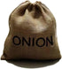 Eco-Friendly Burlap Onions Storage Bag,Reusable Onion Sack with Easy-Clean Lining & Two-Way Drawstring,Breathable Jute Bag for Fresh Produce,26cm ...