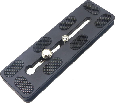 120mm Universal Quick Release QR Plate with 1/4" and 3/8" Mounting Screw for Tripod Mount Ball Head DSLR Camera Arca Swiss Compatible...