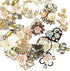 Chenkou Craft Random 20pcs Wholesale Lots Mix Alloy Resin Rhinestone Flowers Pendants Charms Beads Bracelet Necklace Jewelry Findings...