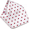 Vesuvio Napoli WHITE with RED Polka Dots Handkerchief Pocket Square Hanky Men's Handkerchiefs...