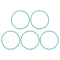 uxcell Fluorine Rubber O-Rings, 69mm OD 65.2mm ID 1.9mm Width FKM Seal Gasket for Machinery Plumbing, Green, Pack of 5...